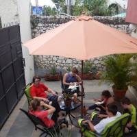 Courtyard at Allamanda Bed and Breakfast in Petionville, Haiti